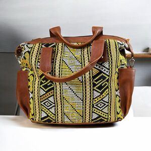 Nena & Co. Brocade CDB Convertible Backpack Shoulder Day Bag Tapestry